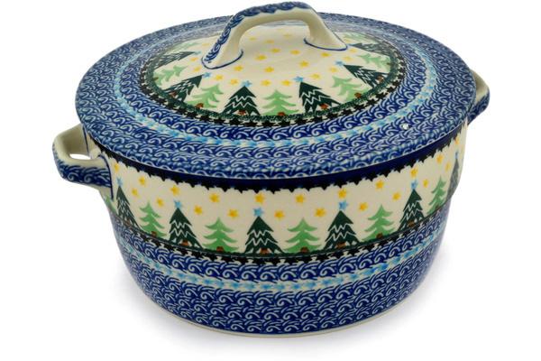 Bakers | Ceramika Artystyczna Dutch Oven 8-inch Christmas Evergreen Bakers Bakers