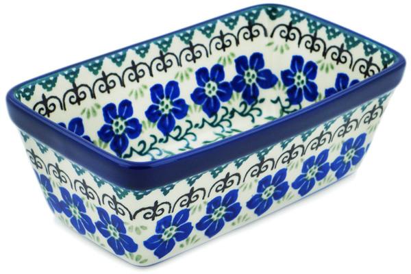 Bakers | Ceramika Artystyczna Mini loaf pan Blue Dogwood Bakers Bakers