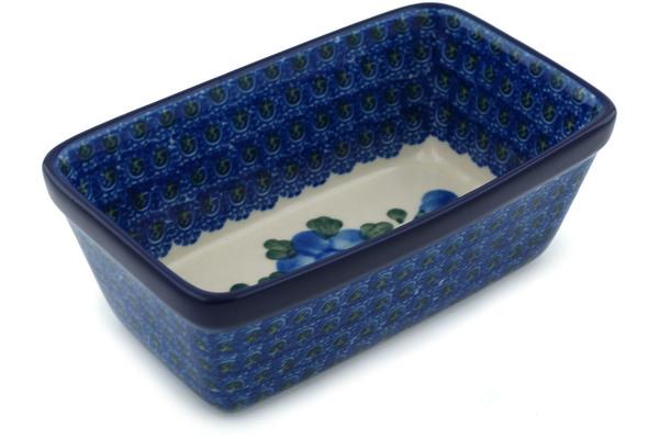 Bakers | Ceramika Artystyczna Mini loaf pan Blue Poppies Bakers Bakers