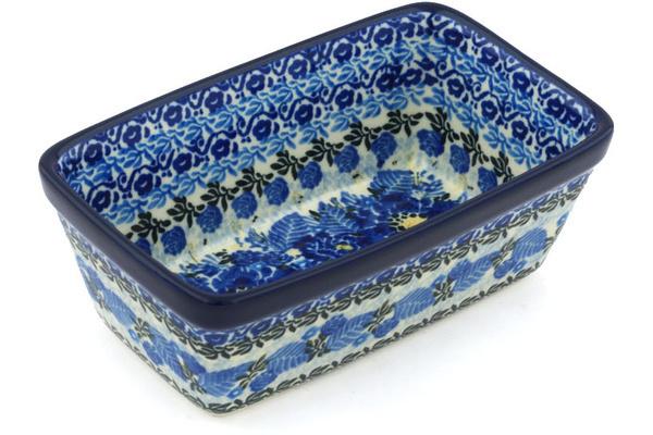 Bakers | Ceramika Artystyczna Mini loaf pan Fields Of Blue UNIKAT Bakers Bakers