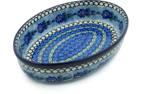 Bakers | Ceramika Artystyczna Oval Baker 12" Blue Delight UNIKAT Bakers Bakers