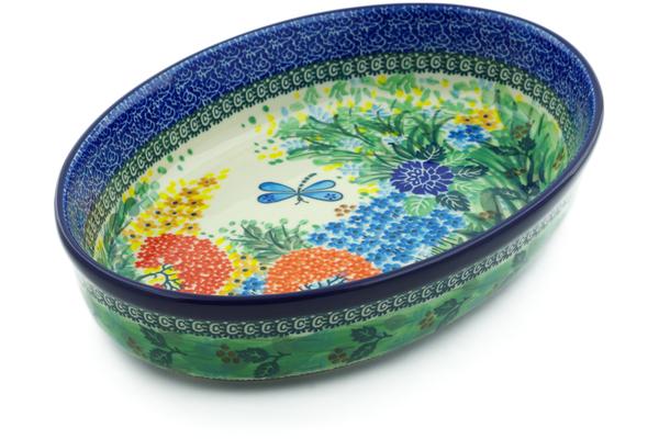 Bakers | Ceramika Artystyczna Oval Baker 12" Garden Delight UNIKAT Bakers Bakers