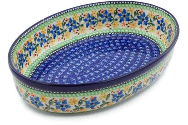 Bakers | Ceramika Artystyczna Oval Baker 12" Periwinkle Sunrise UNIKAT Bakers Bakers