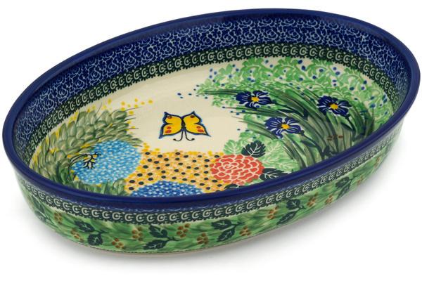 Bakers | Ceramika Artystyczna Oval Baker 12" Spring Garden UNIKAT Bakers Bakers