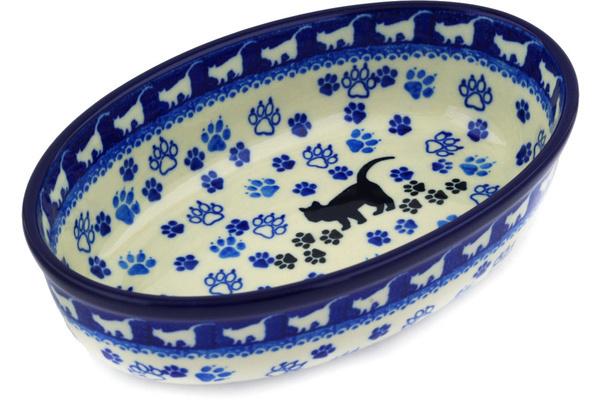 Bakers | Ceramika Artystyczna Oval Baker 8" Boo Boo Kitty Paws Bakers Bakers