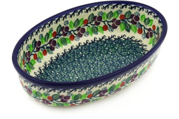 Bakers | Ceramika Artystyczna Oval Baker 9" Berry Garland Bakers Bakers