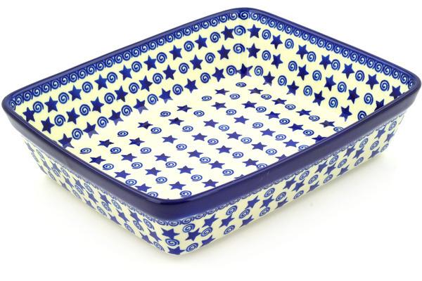 Bakers | Ceramika Artystyczna Rectangular Baker 11" Stars And Fireworks Bakers Bakers