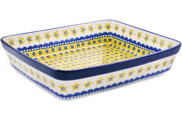 Bakers | Ceramika Artystyczna Rectangular Baker 12" Sunshine Bakers Bakers