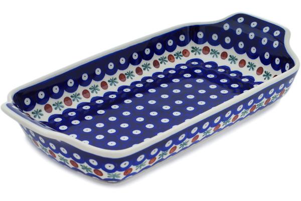 Bakers | Ceramika Artystyczna Rectangular Baker with Handles 13" Mosquito Bakers Bakers