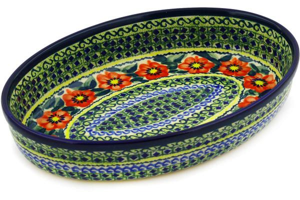 Bakers | Zaklady Ceramiczne Oval Baker 11" Poppies All Around UNIKAT Bakers Bakers