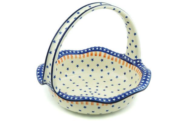 Baskets | Ceramika Artystyczna Basket with Handle 11" Classic Americana Baskets Baskets