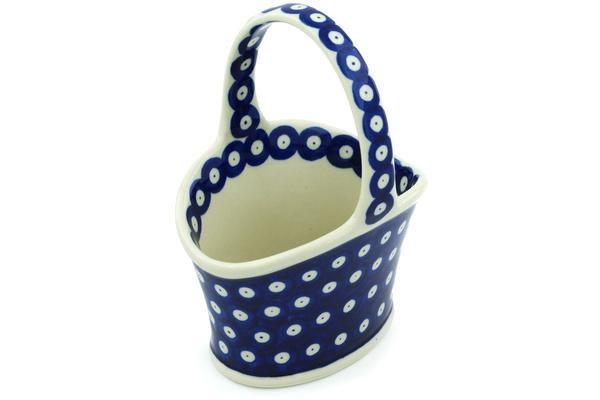 Baskets | Ceramika Artystyczna Basket with Handle 7" Blue Eyes Baskets Baskets