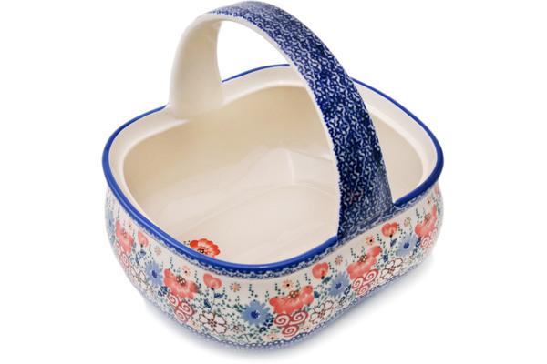 Baskets | Manufaktura Basket with Handle 10" Blossom Finest UNIKAT Baskets Baskets