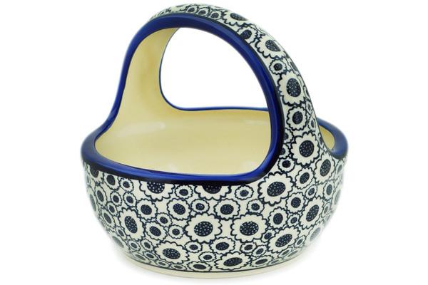 Baskets | Zaklady Ceramiczne Basket with Handle 8" Blooming Night Baskets Baskets