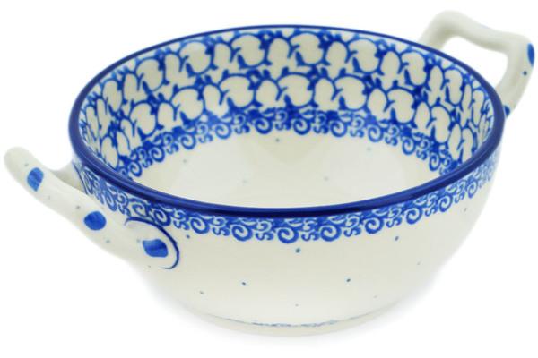 Bouillon Cups | Ceramika Artystyczna Bouillon Cup 10 oz Blue Spring Swallow Bouillon Cups Bouillon Cups