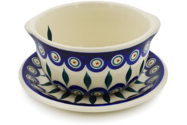 Bouillon Cups | Ceramika Bona Bouillon cup with saucer Peacock Bouillon Cups Bouillon Cups