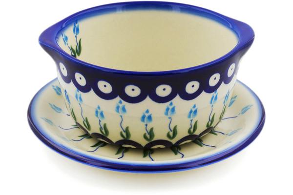 Bouillon Cups | Ceramika Bona Bouillon cup with saucer Peacock Tulip Garden Bouillon Cups Bouillon Cups