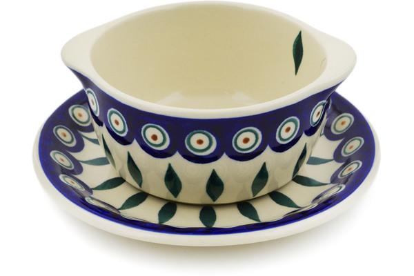 Bouillon Cups | Ceramika Bona Bouillon cup with saucer Peacock Bouillon Cups Bouillon Cups