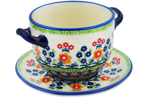 Bouillon Cups | Manufaktura Bouillon Cup 17 oz Pretty Little Whirl UNIKAT Bouillon Cups Bouillon Cups