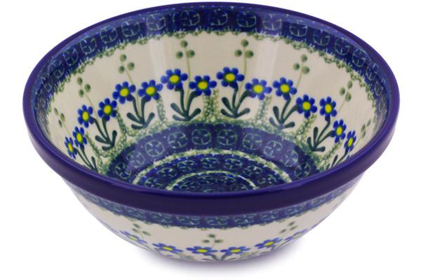 Bowls | Ceramika Artystyczna Bowl 6" Blue Daisy Circle Bowls Bowls