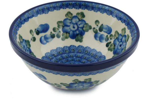 Bowls | Ceramika Artystyczna Bowl 6" Blue Poppies Bowls Bowls