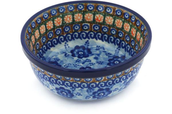 Bowls | Ceramika Artystyczna Bowl 6" Dancing Blue Poppies UNIKAT Bowls Bowls