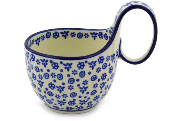 Bowls | Ceramika Artystyczna Bowl with Loop Handle 16 oz Blue Confetti Bowls Bowls