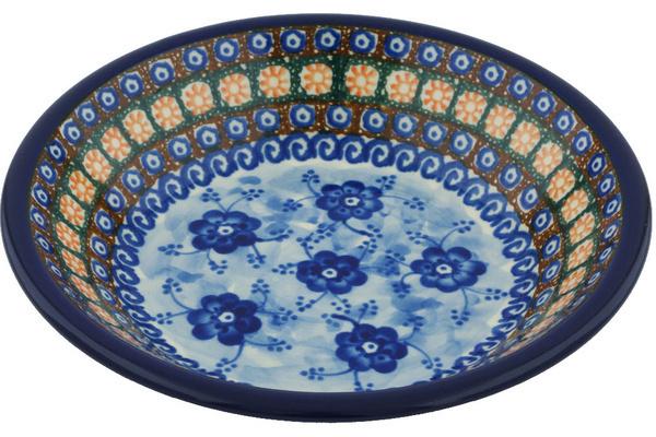 Bowls | Ceramika Artystyczna Pasta Bowl 8" Dancing Blue Poppies UNIKAT Bowls Bowls