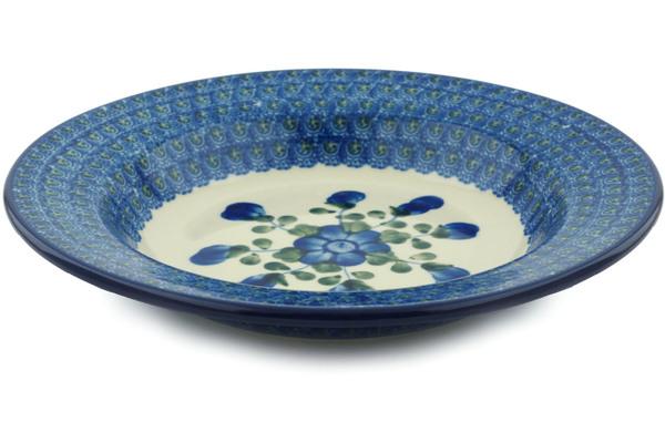 Bowls | Ceramika Artystyczna Pasta Bowl 9" Blue Poppies Bowls Bowls