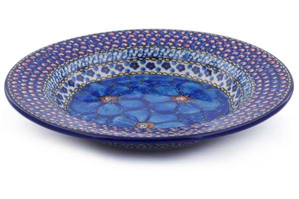 Bowls | Ceramika Artystyczna Pasta Bowl 9" Cobalt Poppies UNIKAT Bowls Bowls