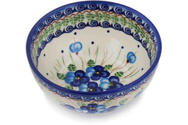 Bowls | Ceramika Bona Bowl 6" Blue Pansy Bowls Bowls