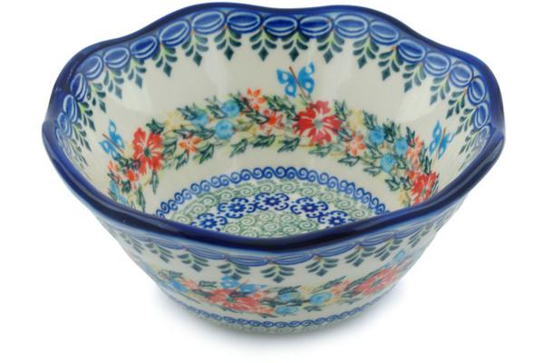 Bowls | Ceramika Bona Fluted Bowl 7" Ring Of Flowers UNIKAT Bowls Bowls