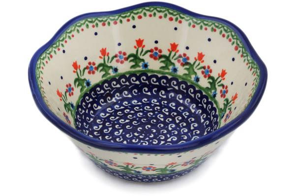 Bowls | Ceramika Bona Fluted Bowl 7" Spring Flowers Bowls Bowls