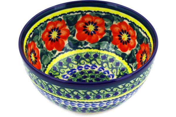 Bowls | Zaklady Ceramiczne Bowl 5" Poppies All Around UNIKAT Bowls Bowls