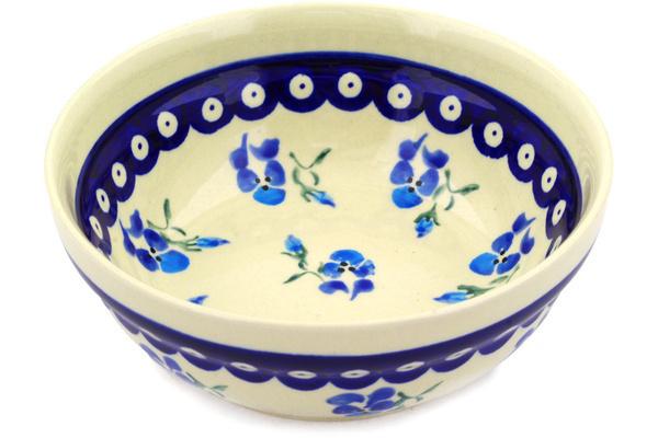 Bowls | Zaklady Ceramiczne Bowl 7" Cobalt Pansy Bowls Bowls