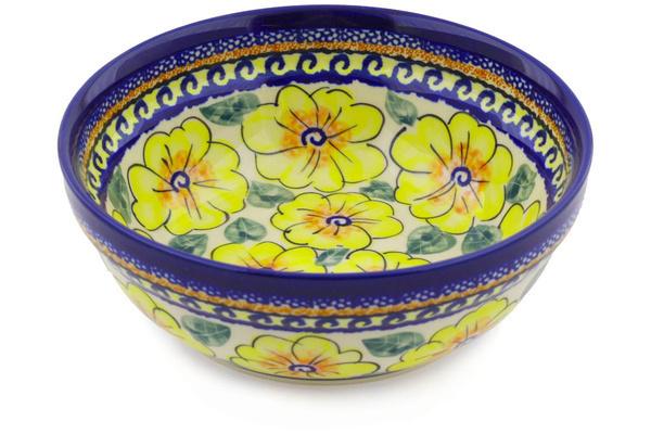 Bowls | Zaklady Ceramiczne Bowl 7" Lemon Poppies UNIKAT Bowls Bowls