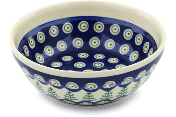 Bowls | Zaklady Ceramiczne Bowl 7" Peacock Christmas Bowls Bowls