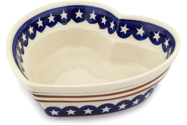 Bowls | Zaklady Ceramiczne Heart Shaped Bowl 9" Stars And Stripes Bowls Bowls