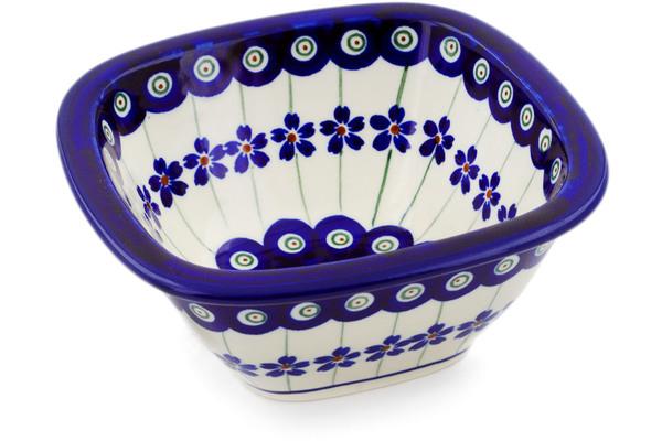 Bowls | Zaklady Ceramiczne Square Bowl 5" Flowering Peacock Bowls Bowls