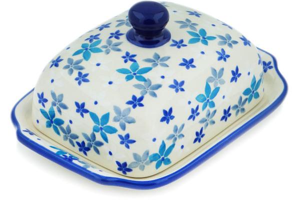 Butter Dishes | Ceramika Artystyczna Butter Dish 7" Blossoms In The Frost Butter Dishes Butter Dishes