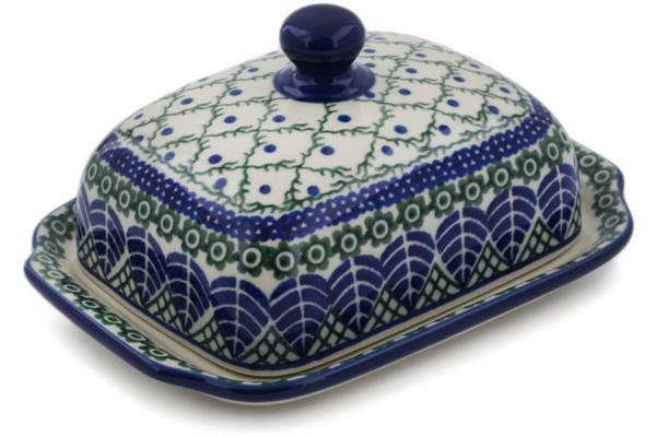 Butter Dishes | Ceramika Artystyczna Butter Dish 7" Blue Alpine Butter Dishes Butter Dishes