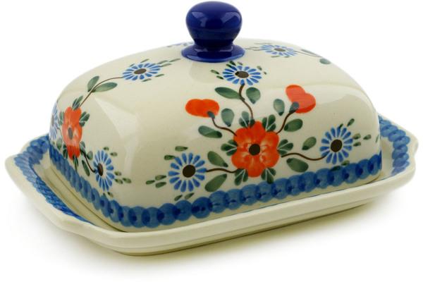 Butter Dishes | Ceramika Artystyczna Butter Dish 7" Cherry Blossoms Butter Dishes Butter Dishes