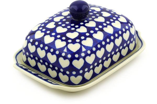 Butter Dishes | Ceramika Artystyczna Butter Dish 7" Heart To Heart Butter Dishes Butter Dishes