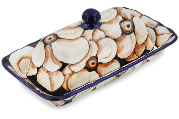 Butter Dishes | Ceramika Artystyczna Butter Dish 9" Autumn Poppies UNIKAT Butter Dishes Butter Dishes