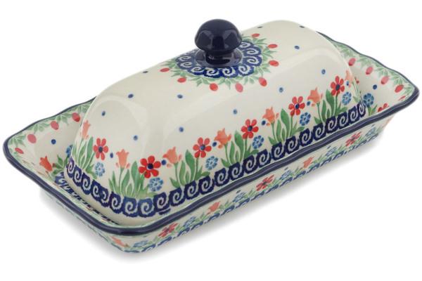 Butter Dishes | Ceramika Artystyczna Butter Dish 9" Babciau0027s Garden Butter Dishes Butter Dishes