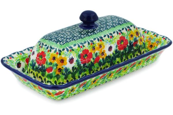 Butter Dishes | Ceramika Artystyczna Butter Dish 9" Green Thumb UNIKAT Butter Dishes Butter Dishes