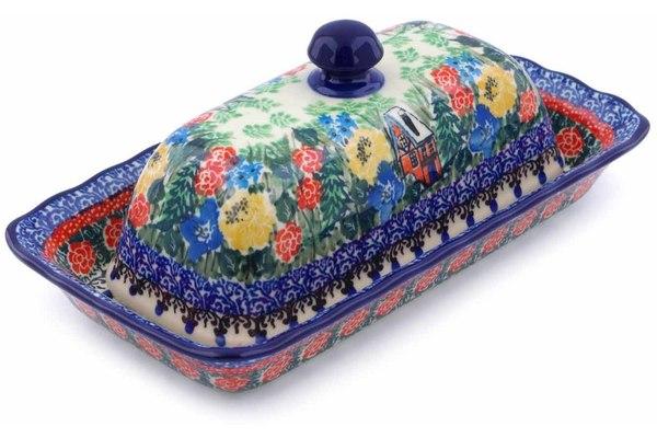 Butter Dishes | Ceramika Artystyczna Butter Dish 9" Hidden Cottage UNIKAT Butter Dishes Butter Dishes