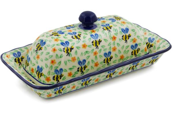 Butter Dishes | Ceramika Artystyczna Butter Dish 9" Honey Bee Butter Dishes Butter Dishes