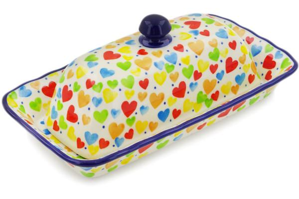 Butter Dishes | Ceramika Artystyczna Butter Dish 9" In Love With Love UNIKAT Butter Dishes Butter Dishes