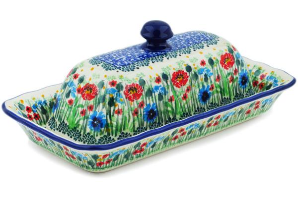 Butter Dishes | Ceramika Artystyczna Butter Dish 9" Meadow At Sunset UNIKAT Butter Dishes Butter Dishes